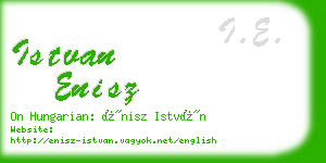 istvan enisz business card